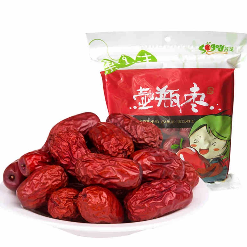 500g*2bags Dried Red Dates Chinese Organic Natural Jujube Enrich Blood