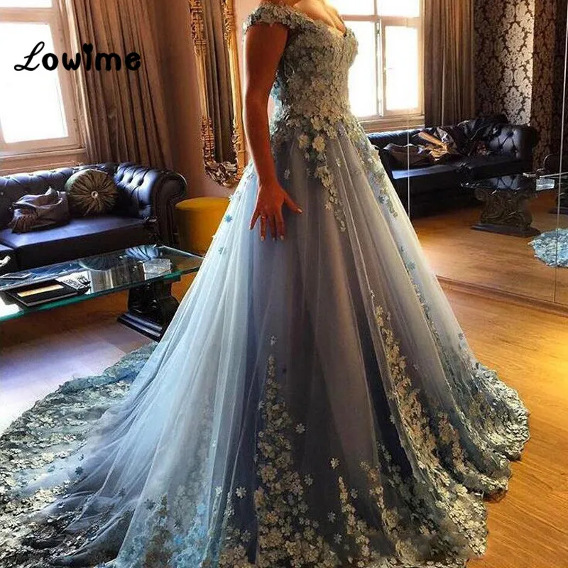 Синее цветочное вечернее платье vestido de festa с v-образным вырезом Свадебные платья 2019 Robe De Soiree с длинным шлейфом Выпускные платья