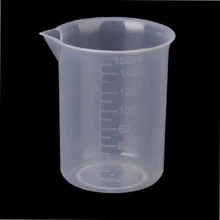 150 ml прозрачный Пластик лабораторная измеряемость чашки мерный стаканчик инструмент DC112