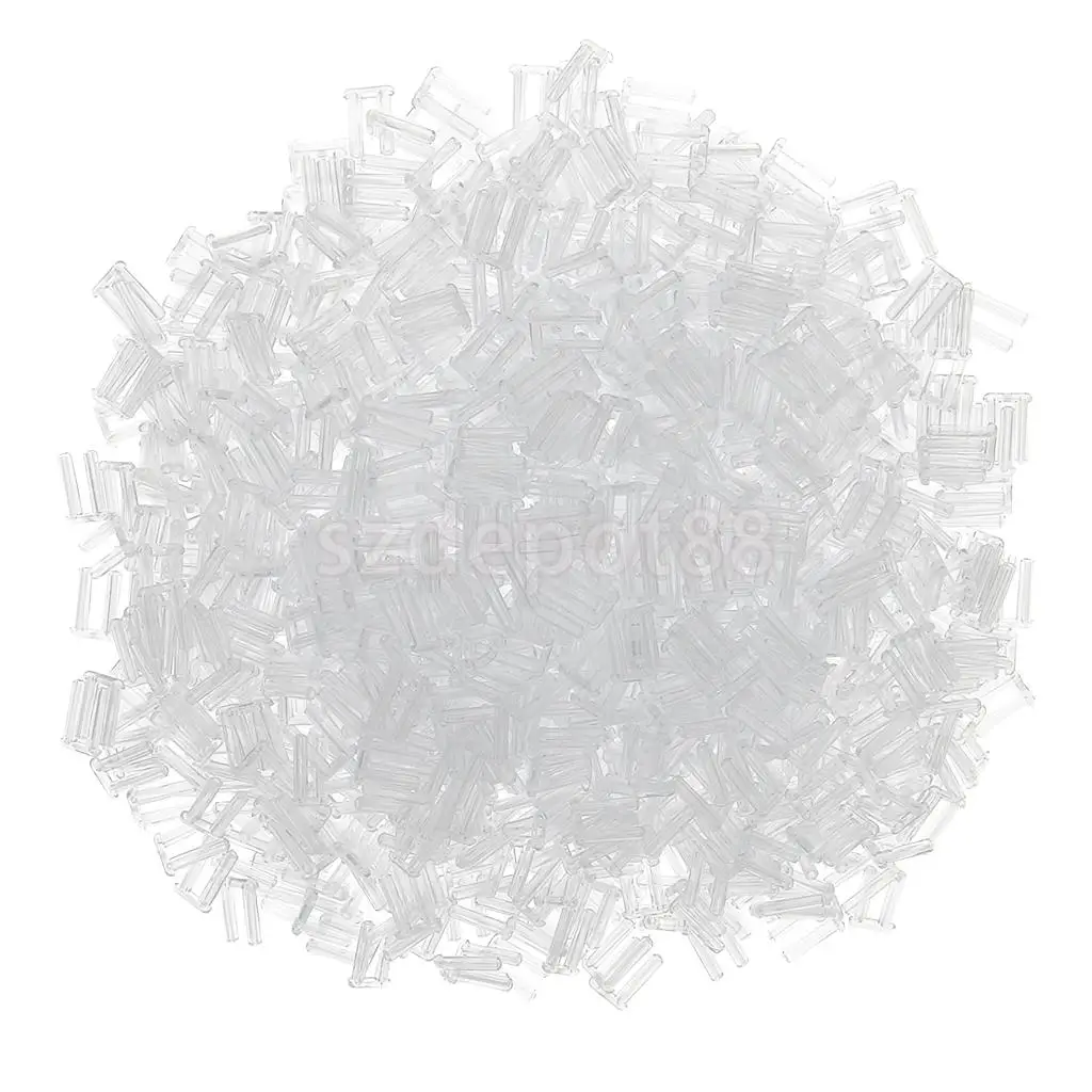 

1000pcs/pack Rimless Eyeglasses Dual Plastic Stopper Frames Lens Fixing Tool