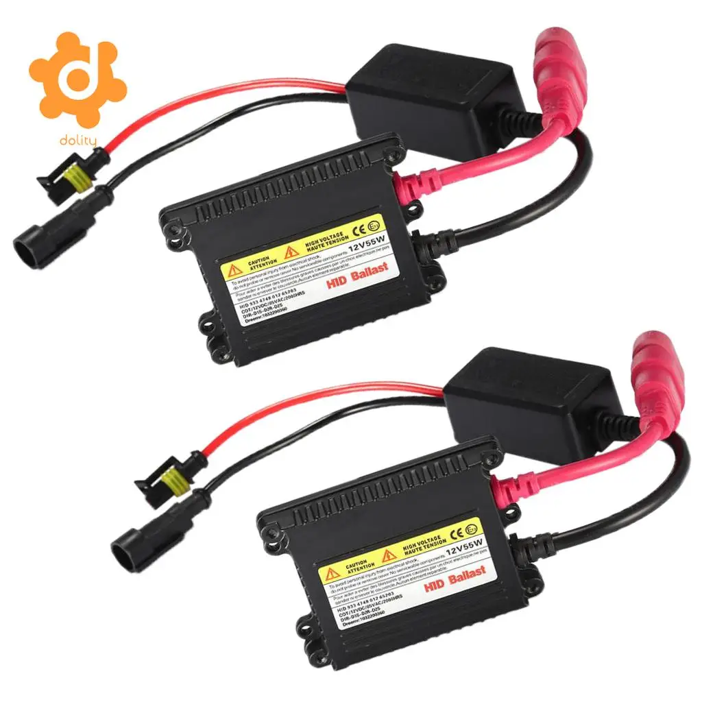 2 Pieces Car 12V 55W Digital Xenon HID Ballasts Replacements DC Waterproof