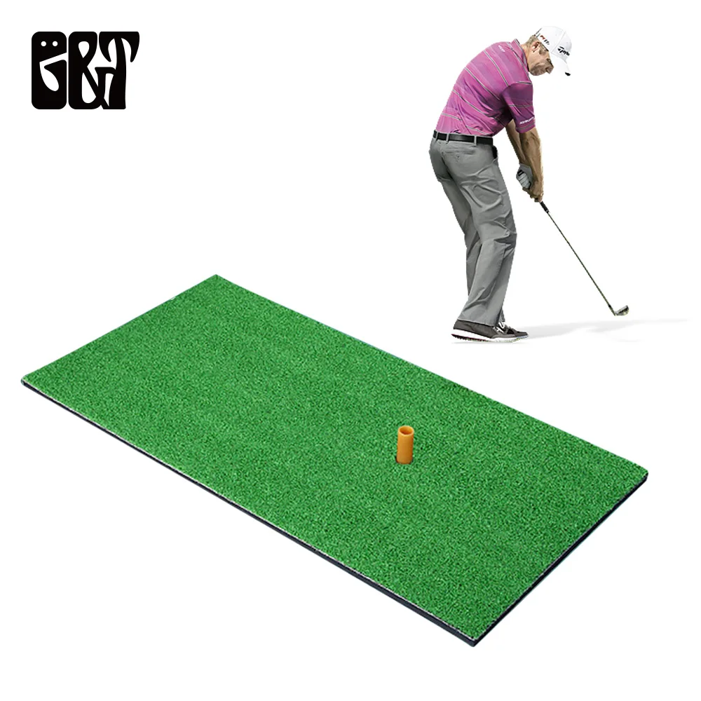 GT 90x30cm Home Golf Mat Residential Training Hitting Pad Backyard  Practice Rubber Tee Holder Eco-friendly Indoor Mat