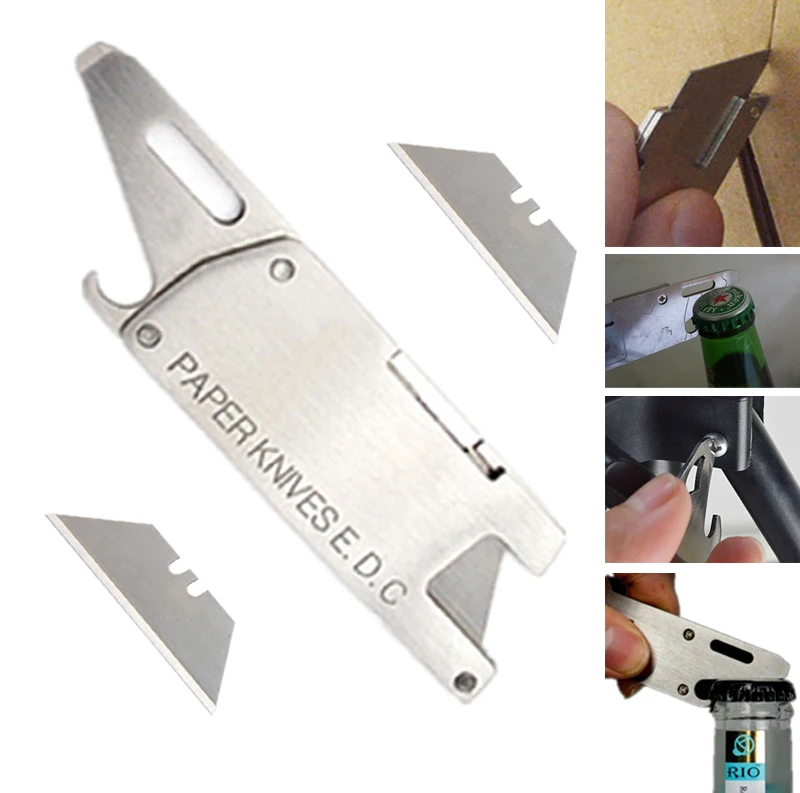 

multipurpose Utility blade pocket open multifunction paper knife cutter tool cut razor multi parcel letter package sharp opener