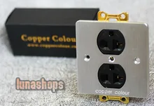 Copper Colour CC EX126HE Golden OFC Power Socket 20A 110-250V For Home Theater