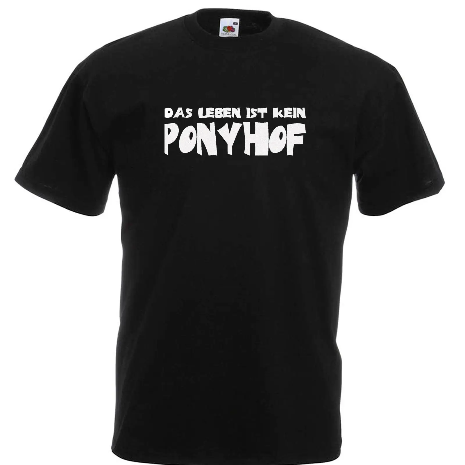 

Sell 2018 Fashion Das Leben Ist Kein Ponyhof T-Shirt Bis 3XL Mottoshirt Lustig Funshirt Print T Shirt Men