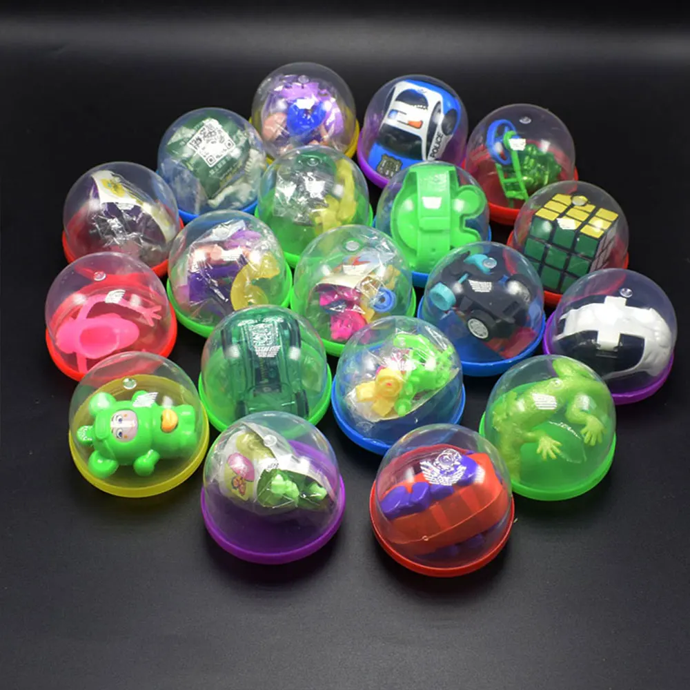 10 шт./компл. 45 мм круглые твист яйца-трансформаторы приобретаемые форму забавные гаджеты Интерактивная подарки для детей игрушки в капсулах случайный Стиль