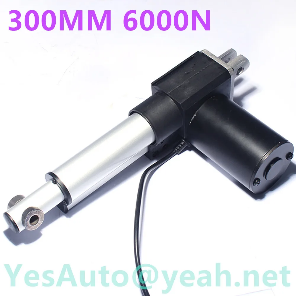 

12VDC 24VDC 300mm stroke 42mm/s fast speed 6000N 600KG 1320LBS heavy duty DC W01 new linear actuator