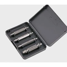 4pc Screw Extractor Drill Guide Set Removal Broken Screw Bolts Fastner Easy Out Wood Bolt Stud Remover Tool Kit high quality