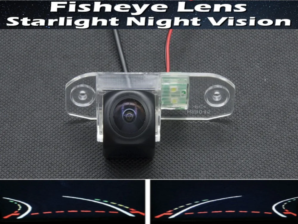 

HD 1080P Fisheye Lens Trajectory Tracks Reverse Car Rear view Camera for Volvo S40 S60 S80 XC90 XC60 V60 Reverse Car Camera