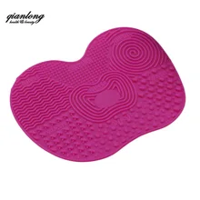 Силиконовый коврик для мытья губка для скраба Кисть для макияжа, чистящая накладка силиконовая Экспресс-щетка чистящий коврик