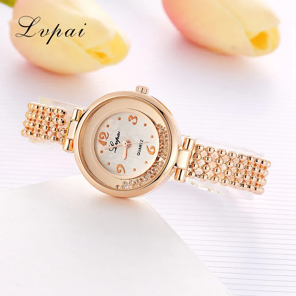 LVPAI модные женские часы Quicksand дизайн маленькие женские часы с циферблатом наручные часы браслет из нержавеющей стали женские часы