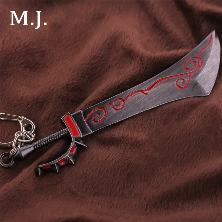 Novelty Vintage Anime Broadsword Keychain Gardet For Men Antique Sword Key Chain On Bag Car Trinket Male Jewelry Gift Souvenirs