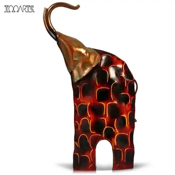 

Tooarts Awesome Metal Sculpture Raising Head Iron Art Elephant Home Furnishing Articles Home Decoration