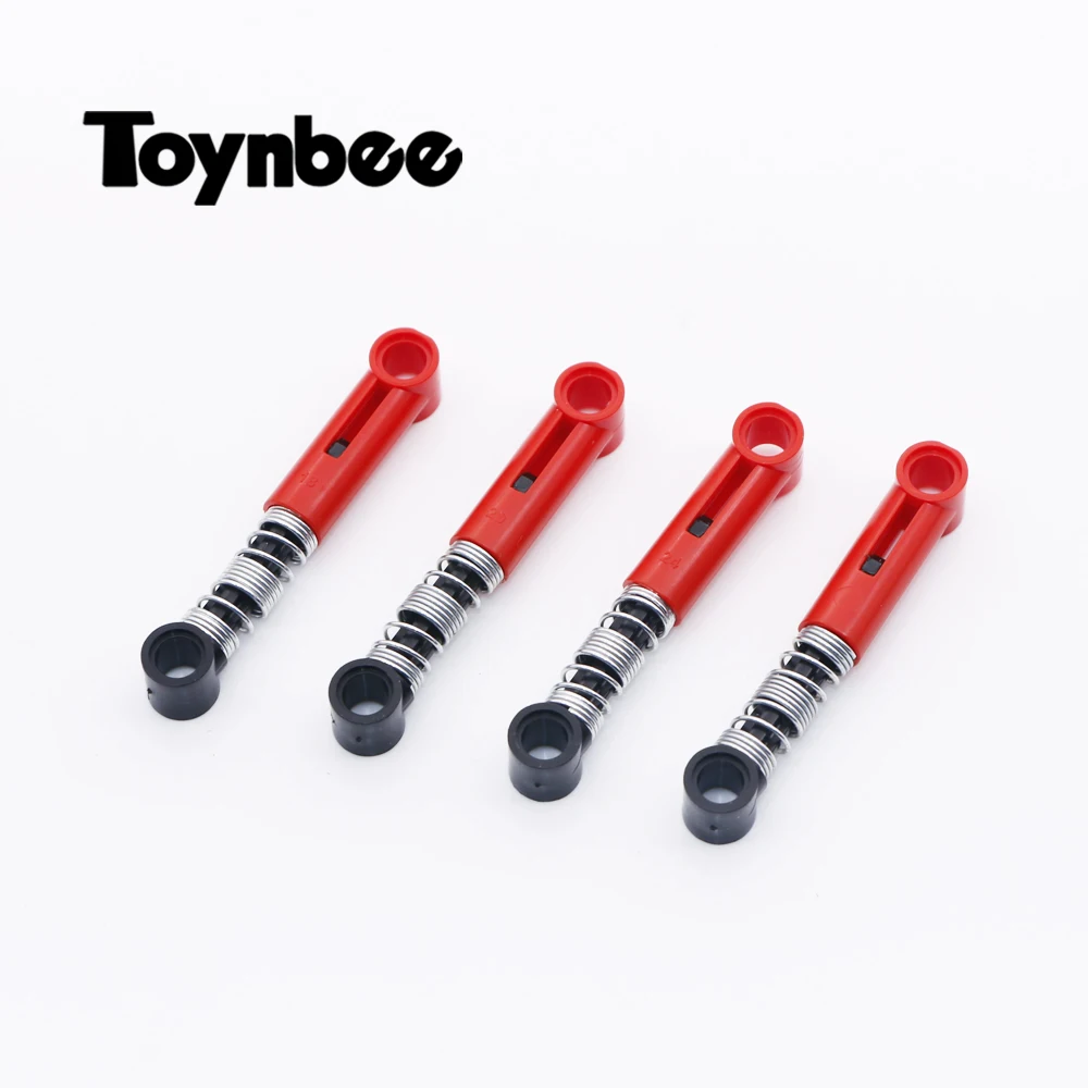 Suspension Red 6.5L Shock Absorber x 4 Hard Spring LEGO Technic New