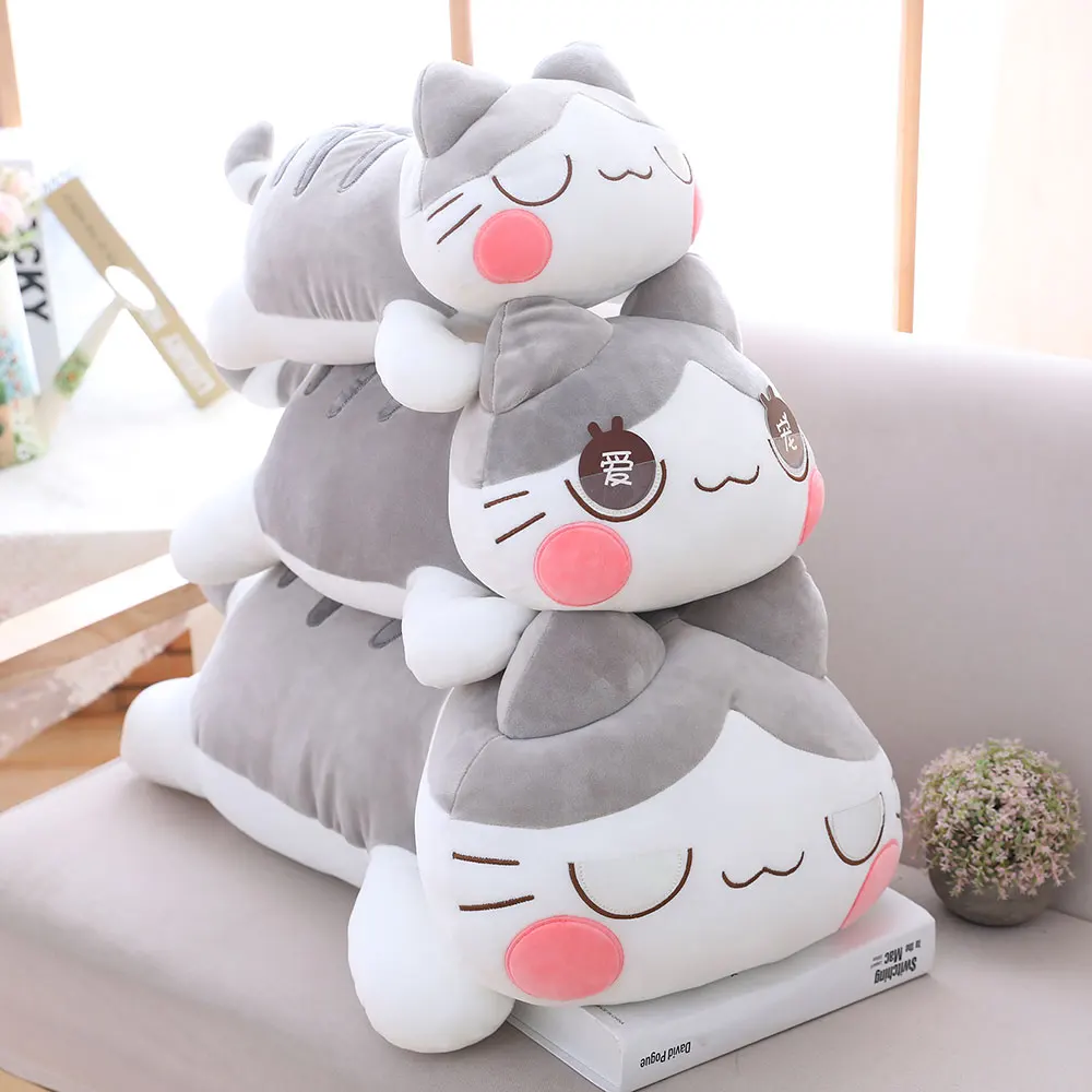 Игрушек! Милые плюшевые игрушки мультфильм папа Кот котенок показать любовь к подруге мягкая подушка подарок на день рождения 1 шт