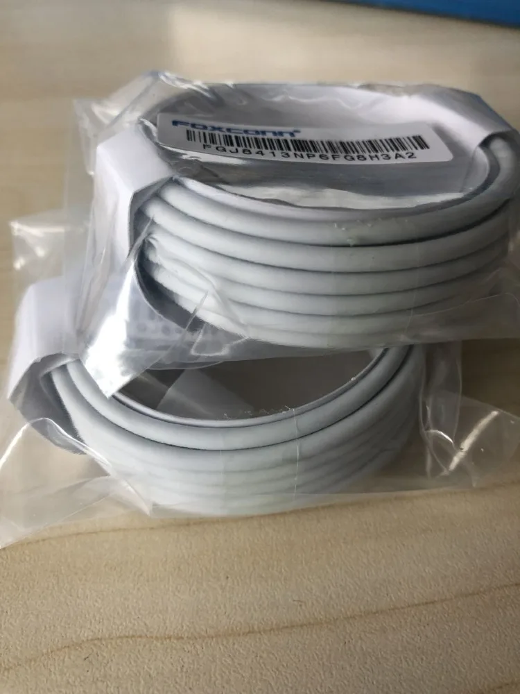 

10pcs/lot Original Quality 2m/6ft E75 Chip Sync Data USB charging cable for iphone X 7 8 plus 6 6s 5s With packing box