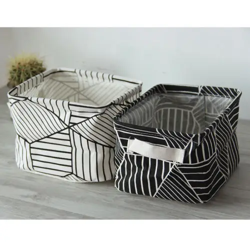 

1 pcs Home Storage Box Household Organizer Fabric Cube Bin Basket Container