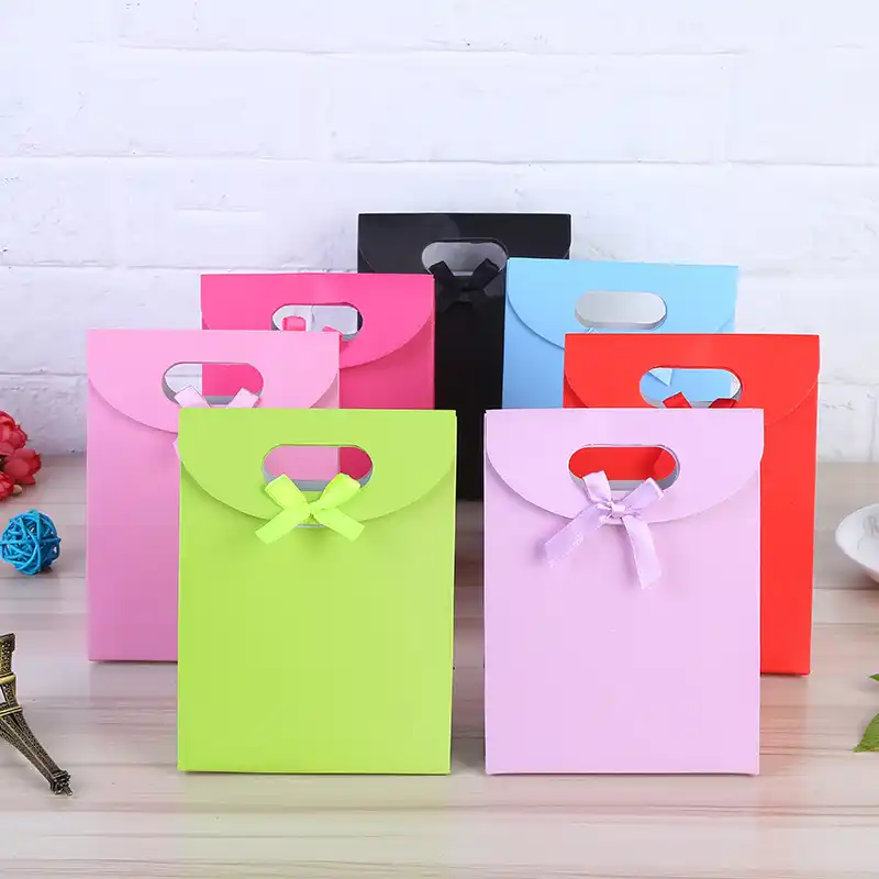 solid color gift bags