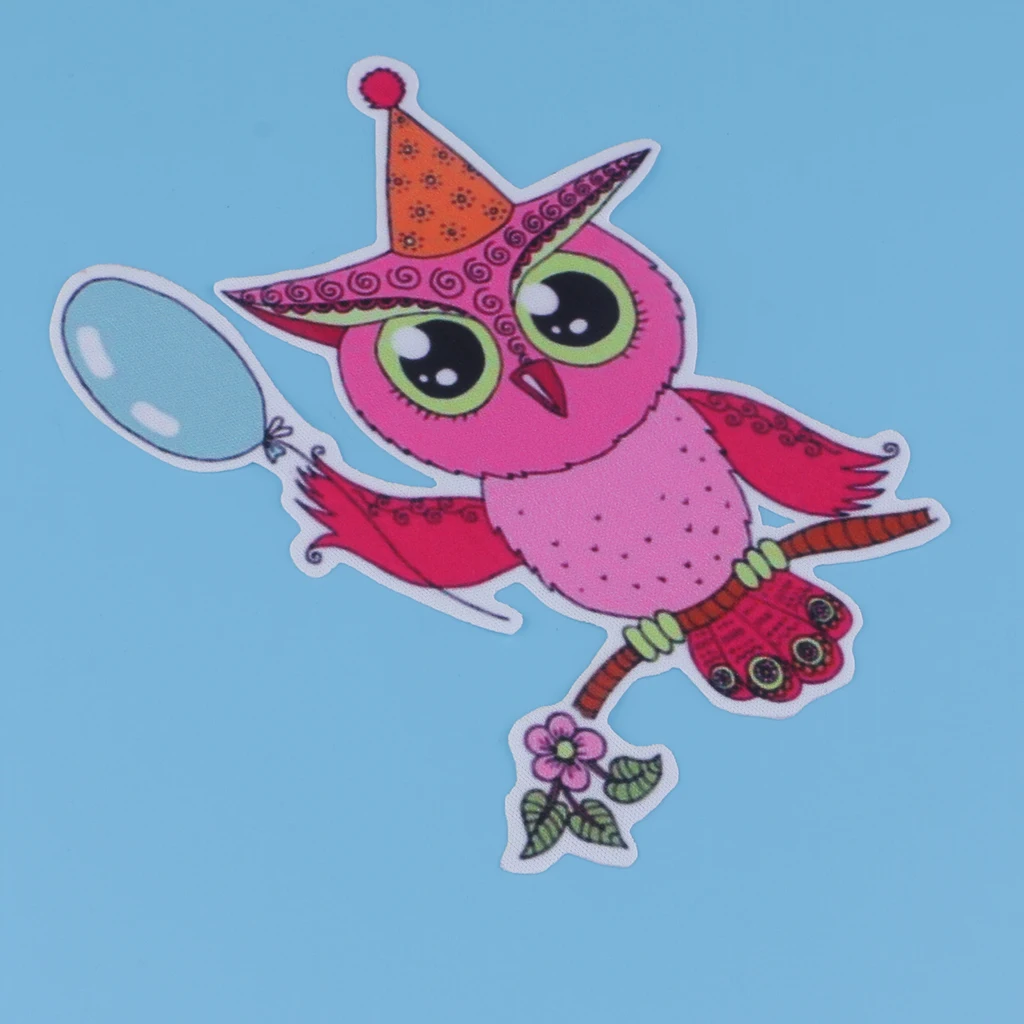 Owl Iron On Patches, Embroidered Appliques DIY Accessory Decoration & Repair for Clothing Backpacks Jeans Caps Shoes