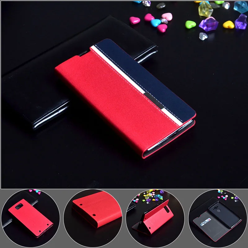 

Flip leather case For Motorola Moto Droid Turbo XT1254 5.2 inch phone protector cover + wallet card holder + stand function