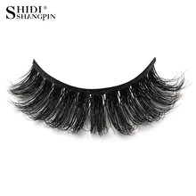 SHIDISHANGPIN 1 пара накладных ресниц ручной работы макияж, накладные ресницы 10 мм Наращивание ресниц 3d норковые ресницы 14 мм S-05