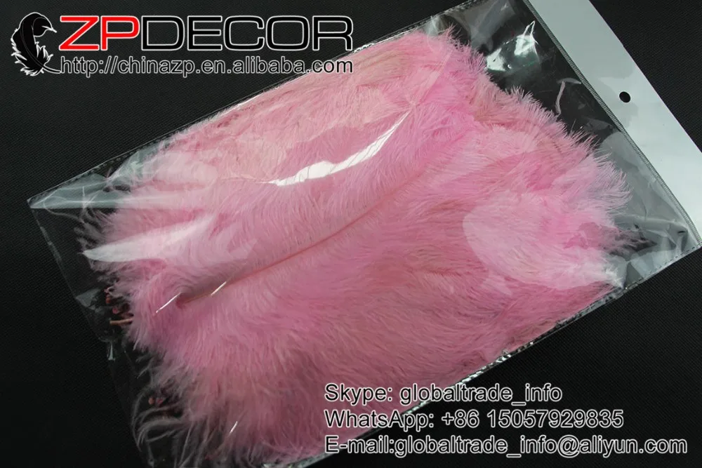25-30CM light pink dyed ostrich feather (1)