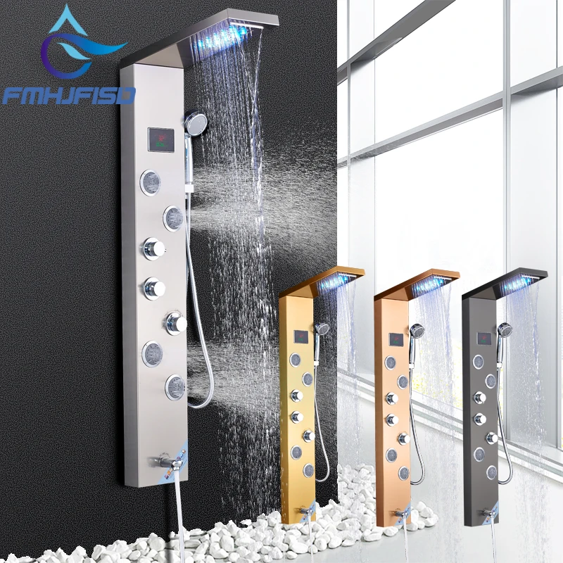 Buy LCD Temperature Display Bath Shower Panel