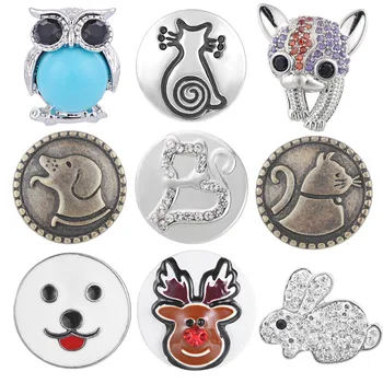 

Animal Design Ginger Snap button 18mm snap Charms fit Snaps jewelry Vn-1975