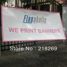 Bandeira Malha PVC, Vinil Banner Mesh, com ilhós & cordas para pendurar.