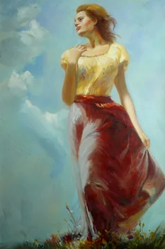 

Hand Painted Oil Painting On Canvas Figure Painting Beauty Home Decoration Wall Art Wholesale