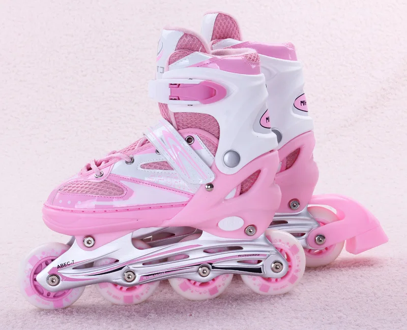 Children roller skates flash full suite adjustable inline skates ice