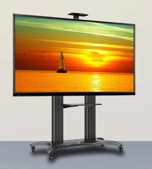 

High Grade Aluminum NB AVF 1800-70-1P TV Mobile Cart 55"-70" Free Lifting LED LCD Plasma TV Trolley Stand With AV Shelf