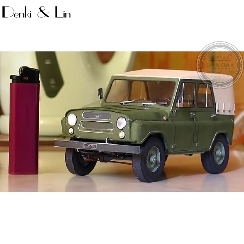 1:25 DIY 3D Россия UAZ-469 внедорожник военный джип автомобиль бумажная модель Второй мировой войны собрать ручная работа игра-головоломка