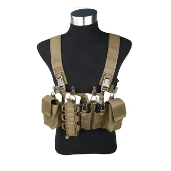 

2016 CB D3-CR 556 Light Tactical Chest Rig Genuine 500D Cordura Chest Carrier Brown tactical Chest rig