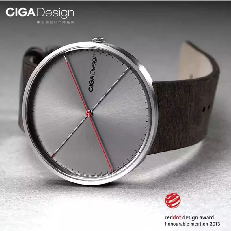 Мужские часы серии X Xiaomi CIGA Дизайнерские наручные Reddot Winner Модные Простые ретро