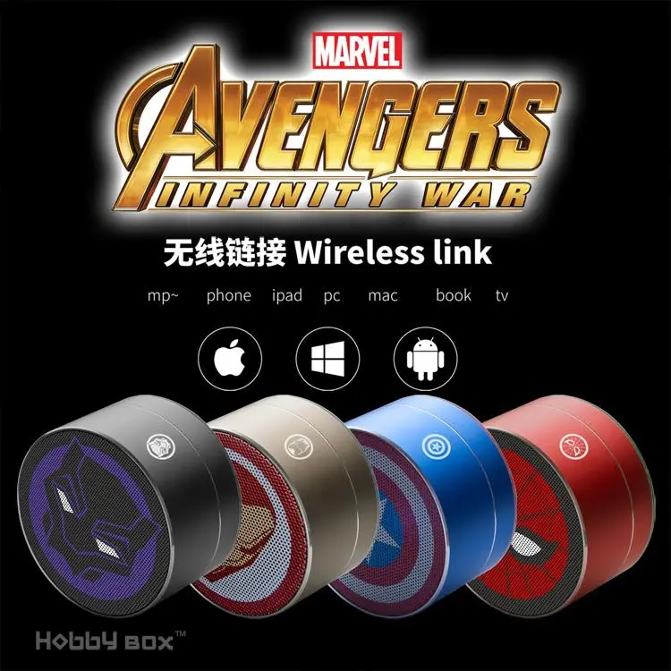 MARVEL/Marvel Bluetooth динамик Железный человек Американский капитан автомобиль бас
