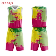 Сублимационная печать сине-белая одежда для баскетбола баскетбольная форма Джерси короткий на заказ