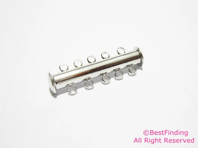 

Slide lock clasps 5 strands Magnetic lock closure Multi strand bracelet connector