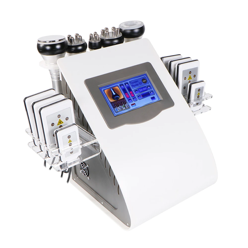 

Slimming Ultrasonic Liposuction Cellulite Reduction 40K Cavitation Multipolar RF Vacuum Slimming Machine Face Skin Lifting