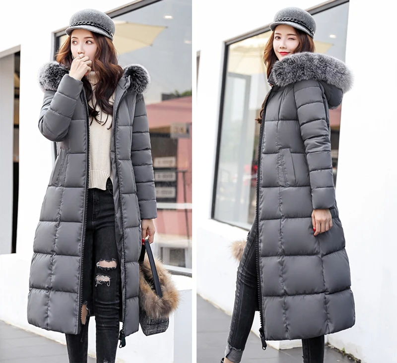 Новое поступление, зимняя куртка и пальто для женщин, длинное женское пальто со стоячим воротником, однобортное манто на пуговицах, Femme Hiver