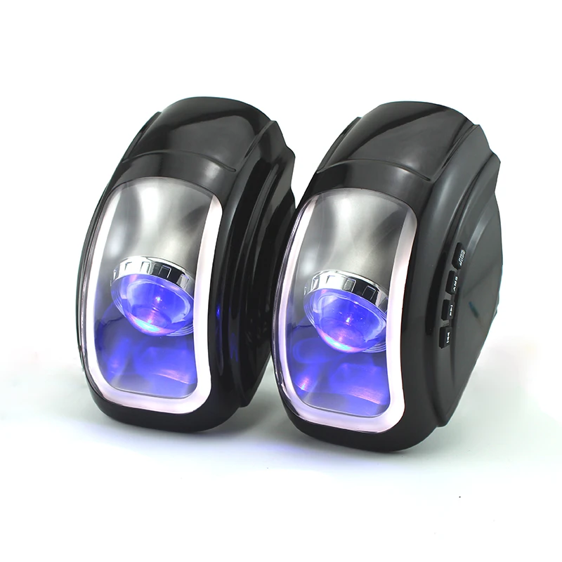

AOVEISE NEW Motorcycle Speakers Waterproof 3 Color Light FM Radio Motorcycle Audio MP3 Speaker Audio System Alarm Motorbike An