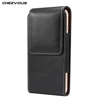 

Universal Leather Belt Holster Case for samsung galaxy a3 a5 2017 a6 s9 S8 plus S7 S6 edge j5 j7 j6 note8 9 case cover Waist Bag