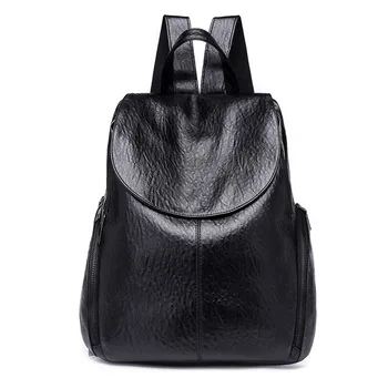 

Women's 2019 Fashion Backpack PU leather Purse Waterproof Anti-theft Rucksack Lightweight School Solid Color Casual Backpack