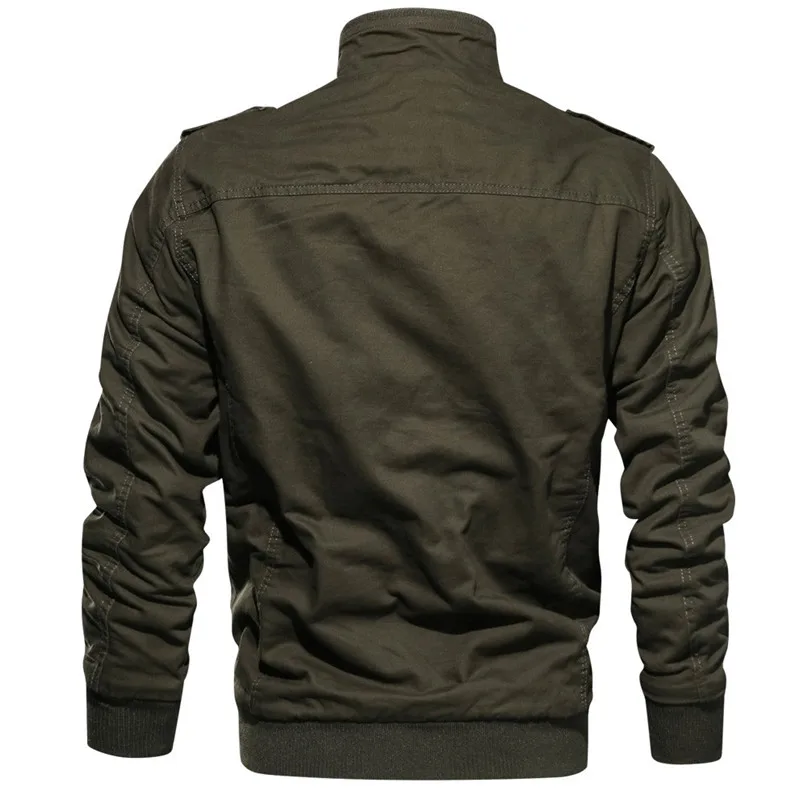 Cycling Jackets Men Winter Military Clothing Pocket Tactical Outwear Thickened Cashmere Coat Plus velvet large size jacket #2n22 (2)