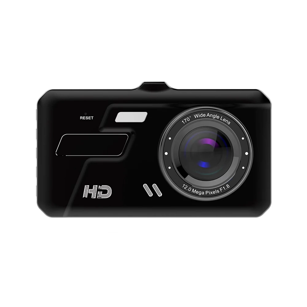 HD 1080P Автомобильный видеорегистратор с двумя объективами, видеорегистратор, видеокамера с сенсорным экраном, видеорегистратор, камера ночного видения, автомобильный детектор, безопасное напоминание 5