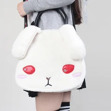 New Cute Bunny Ears Lolita Tote Bag Cartoon Rabbit Style Shoulder Messenger Bag Mochila School Bags