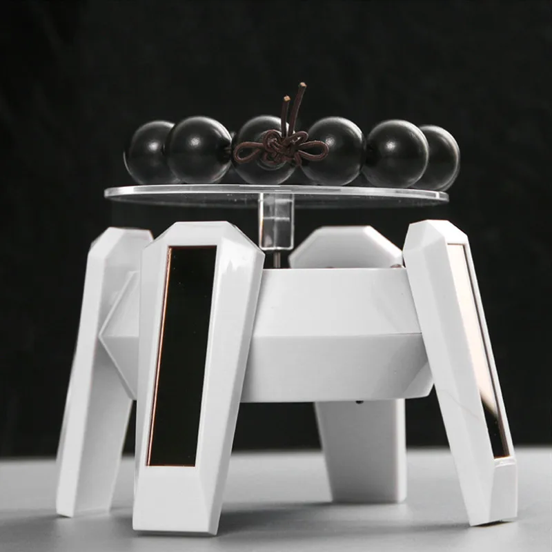 

Solar Showcase 360 Turntable Rotating UFO shapes Jewelry Watch Ring Phone Stand Display Jewelry Organizer Hard Display Stand
