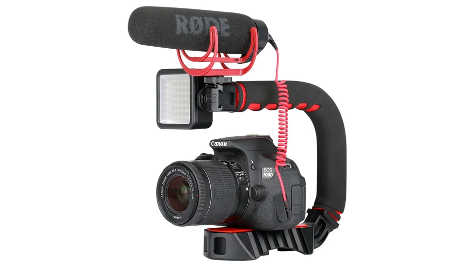 U-Grip pro тройное крепление для обуви DSLR rig 5D2 Ручной Стабилизатор камеры DV steadicam смартфон мобильный видео steadycam установки