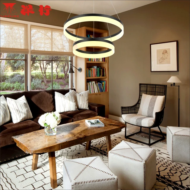 Anillos Circel luces led modernas colgantes para comedor sala de ... Anillos Circel luces led modernas colgantes para comedor sala de ...