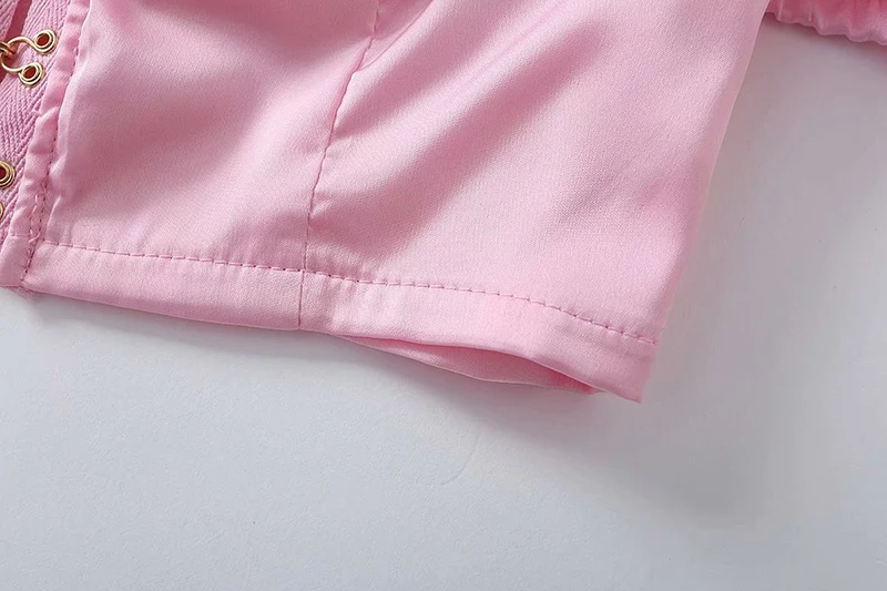 SheMujerSky винтажный летний укороченный топ, белые топы на бретелях, розовый укороченный топ с застежкой-крючком, футболка